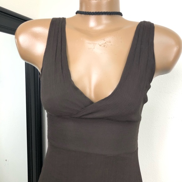 J. Crew Sophia dress in silk tricotine brown sz.0 - Picture 4 of 8